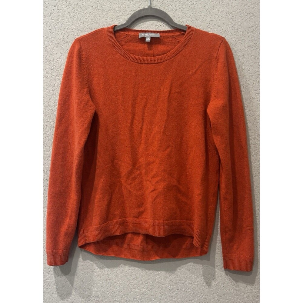 Neiman Marcus 100% Cashmere Collection Burnt Orange Pullover Sweater Women’s M